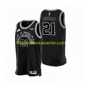 Maillot Basket San Antonio Spurs Tim Ducan 21 Nike 2022-2023 Classic Edition Noir Swingman - Homme